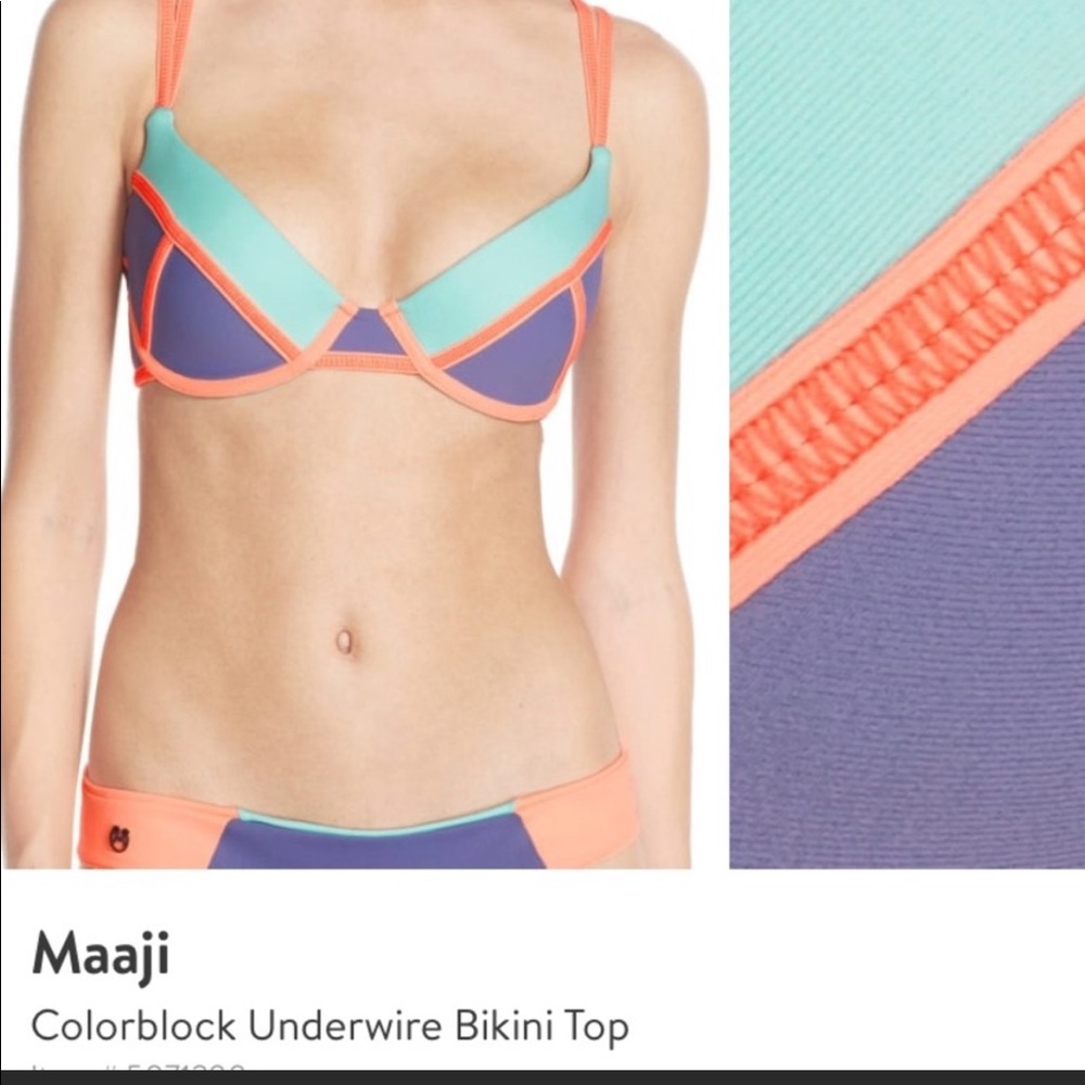 Maaji Colorblock Swim Top